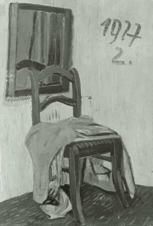 Vorderseite: Fenster. Rückseite: Interieur