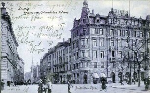 Leipzig: Eingang zum Grimmaischen Steinweg