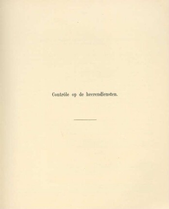 Contrôle op de heerendiensten