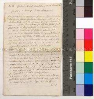 Brief Johann David Enke an seine Verlobte Charlotte Emilie Kattner aus den Cantonierungs- und Marschquartieren Saint-Jure und Haboudange bei Metz, Siegelbach bei Kaiserslautern, Weinolsheim bei Mainz und Mörfelden bei Frankfurt über den Rückmarsch, die Marschroute und die Einquartierungen