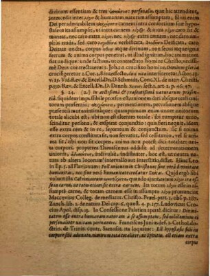 Disputatio Theologica Solennis De Unione Hypostatica Duarum Naturarum In Christo : Instituta Occasione dicti Apostolici Coloß. cap. 2. v. 9. ...