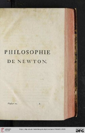 Philosophie de Newton