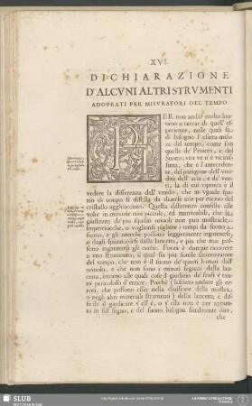 Dichiarazione D'Alcuni Altri Strumenti Adoprati Per Misuratori Del Tempo