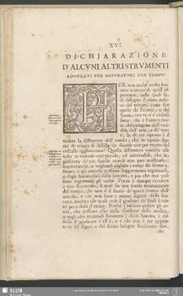 Dichiarazione D'Alcuni Altri Strumenti Adoprati Per Misuratori Del Tempo