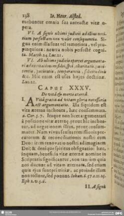 Caput XXXV. De vita & morte aeterna