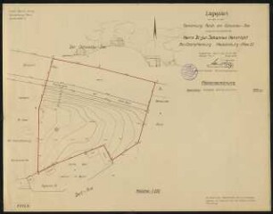 Garten Heinricht, Ferch: Lageplan Vermessungskarte 1:250