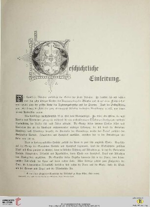 Geschichtliche Einleitung