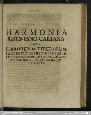 Harmonia Justiniano-Gailiana