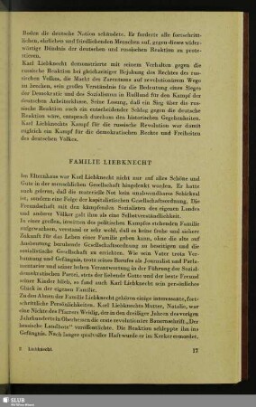 Familie Liebknecht