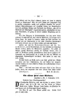 Ein offener Brief eines Gärtners