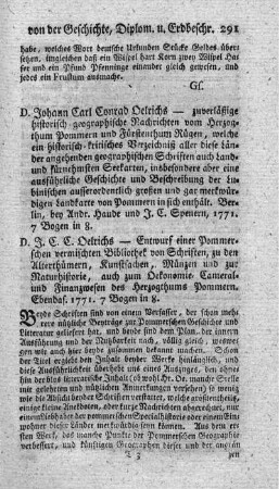 Zuverlässige historisch-geographische Nachrichten vom Herzogthum Pommern und Fürstenthum Rügen.