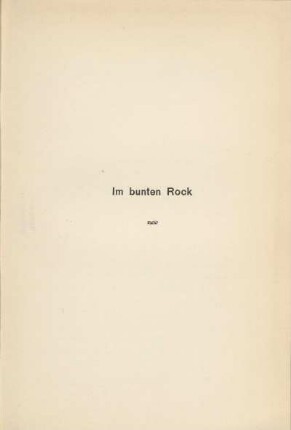 Im bunten Rock