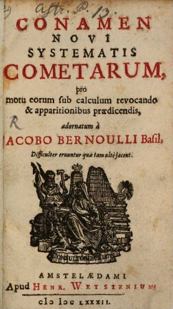 Conamen Novi Systematis Cometarum : pro motu eorum sub calculum revocando & apparitionibus praedicendis