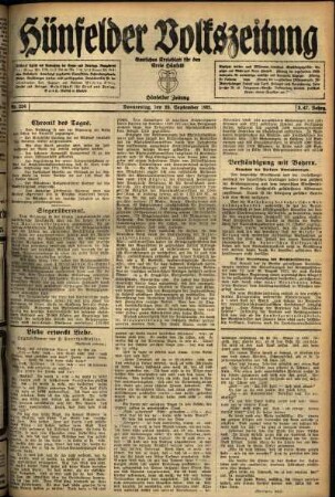 Ausgabe vom Donnerstag, den 29. September 1921.