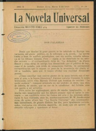 1921002000: El talisman