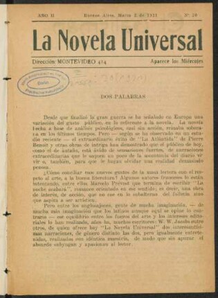 1921002000: El talisman