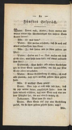 Fünftes Gespräch
