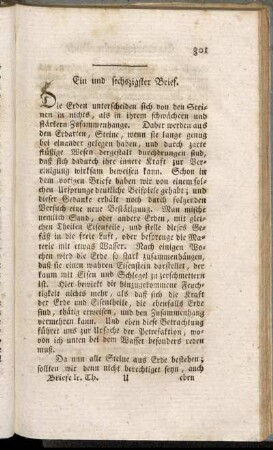 Ein und sechszigster Brief - Neun und sechszigster Brief