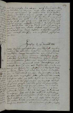 Freytag d 19 Decemb. 1732