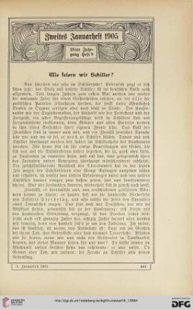 Wie feiern wir Schiller?