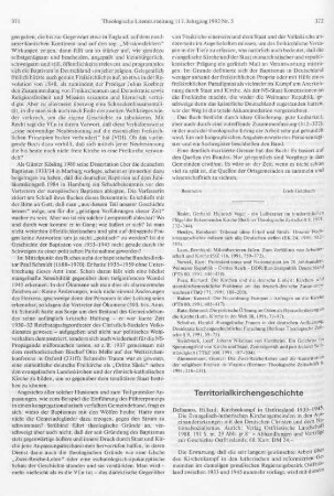 372-374 [Rezension] Delbanco, Hillard, Kirchenkampf in Ostfriesland 1933 - 1945