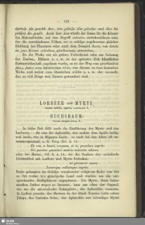 Lorbeer und Myrte
