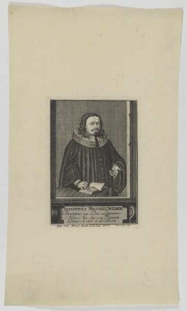 Bildnis des Iohannes Michael Weber