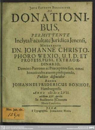 De donationibus
