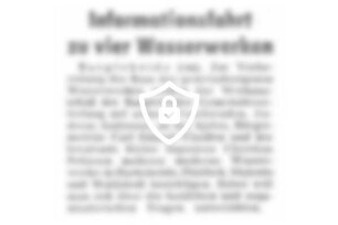 Informationsfahrt zu vier Wasserwerken