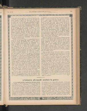L'industrie allemande pendant la guerre.