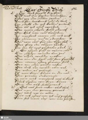 Bl. 142 - 205. Ecke