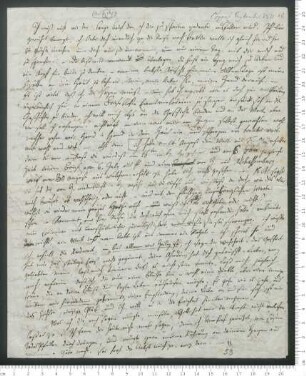 Brief von Adelbert von Chamisso an Julius Eduard Hitzig