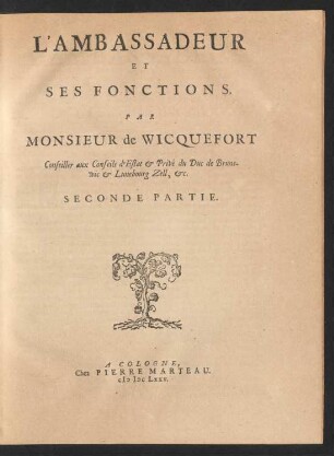2: L' Ambassadeur Et Ses Fonctions