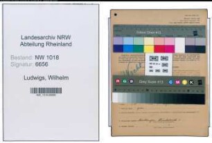 Entnazifizierung Wilhelm Ludwigs , geb. 22.07.1907 (Ortopaediemechaniker)