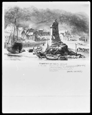 Schottisches Fischerdorf mit Leuchtturm