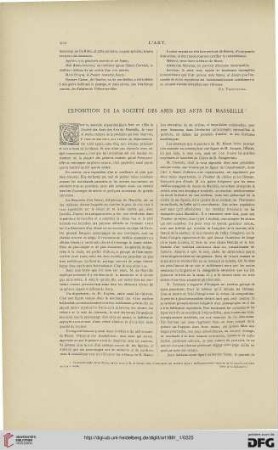 7: Exposition de la Société des Amis des Arts de Marseille