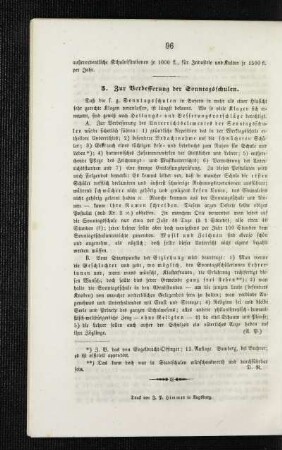 Zur Verbesserung der Sonntagsschulen