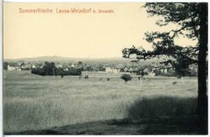 Weixdorf. Blick auf Weixdorf-Lausa