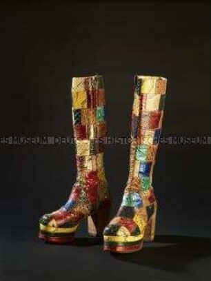Patchwork-Plateaustiefel