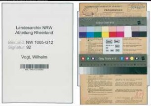 Entnazifizierung Wilhelm Vogt , geb. 03.10.1902 (Ingenieur)