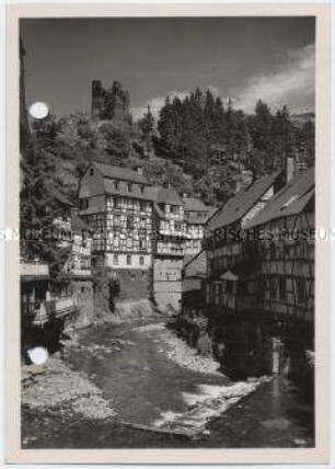 Monschau, Idyllischer Winkel und Befestigungsanlage Haller