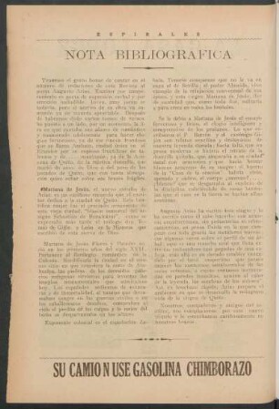 Nota bibliográfica