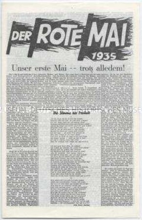 Sonderdruck der Exil-SPD zum 1. Mai 1935