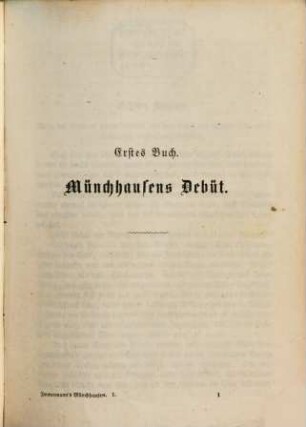 Münchhausen : e. Geschichte in Arabesken, 1