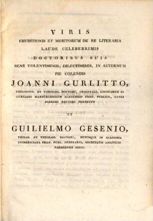 Symbolae ad interpretationem S. Codicis ex Lingua Persica