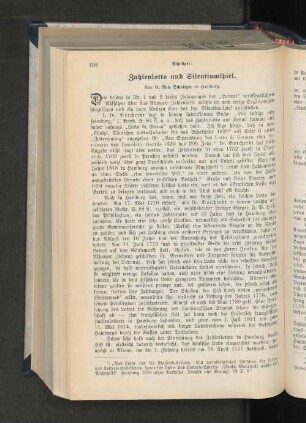 Zahlenlotto und Silentiumspiel.