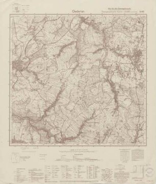 5145 Oederan, Topographische Karte 1:25000 (4cm - Karte)
