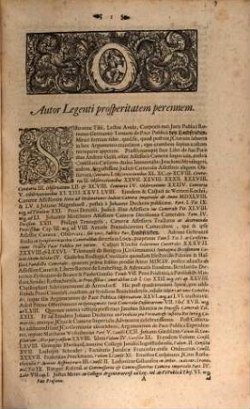 Adami Cortreji Corporis Juris Publici Sacri Romani Imperii Germanici Tomus ..., 3. Sistens Sacratissimorum Et Invictissimorum Romano-Germanicorum Imperatorum Inprimis Gloriossimorum Ac Piisimorum Friderici, Maximiliani, Caroli Et Ferdinandi Constitutiones Et Pacificationes, Profanam Et Religiosam