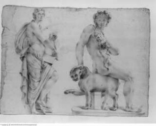 Concorso Accademico 1705, Terza Classe: Kopie der Statuen Cleopatra, Apoll und Bacchus (Giustiniani): Apoll und Bacchus, secondo premio