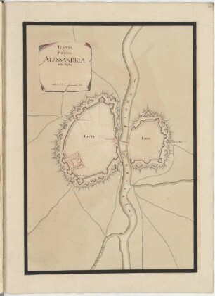 Pianta d. Fortezza di Alessandria